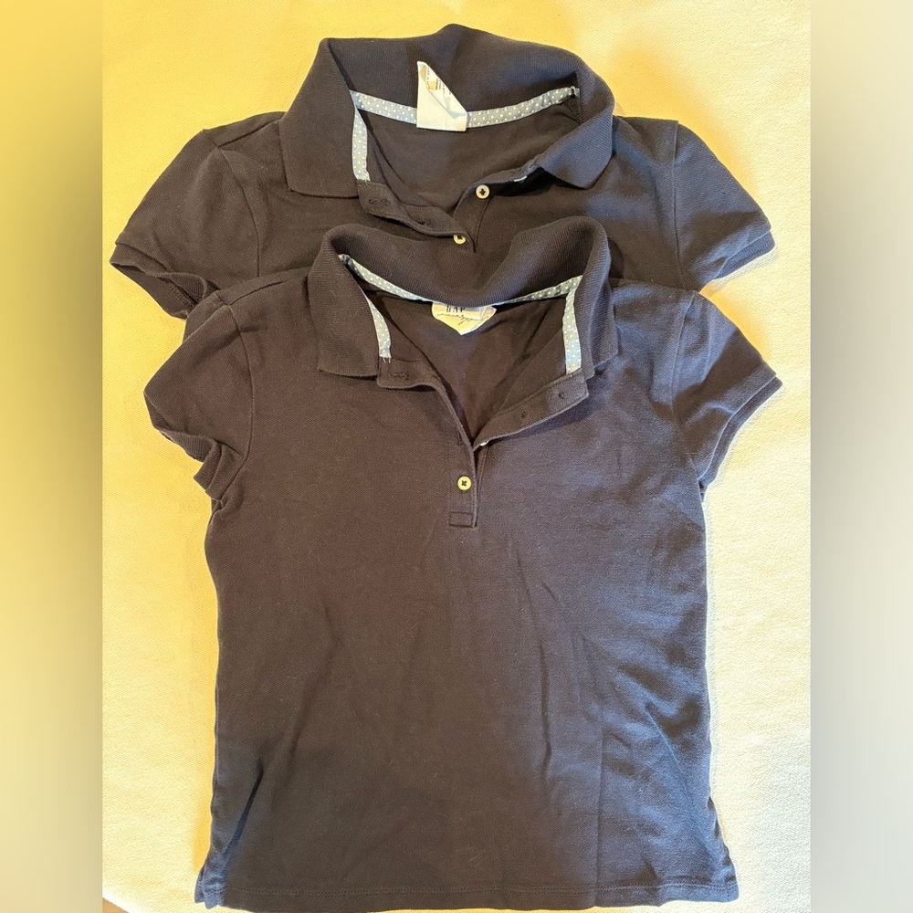 GAP Kids Navy Uniform Polo Cotton Pique Shirts